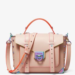Gorgeous Michael Kors pink and fluorescent medium. Manhattan bag. Like new